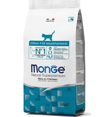מונג׳ מזון לגורי חתולים 1-12 חודשים 1.5 קילו