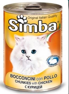 סימבה שימורים לחתולים בטעם עוף 400 גרם - 3 ב10