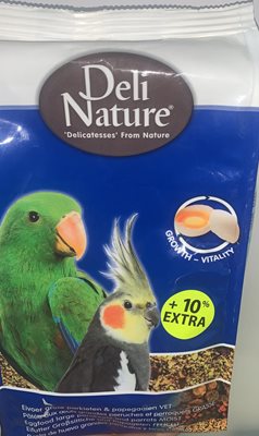 Deli Nature מזון תולעים ופירות יבשים לתוכים גדולים