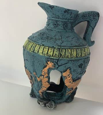 כד כחול בינוני דקורציה לאקווריום