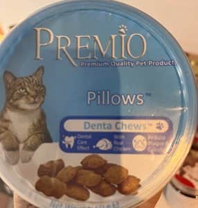 חטיף פרמיו מזון דנטלי משלים לחתולים בטעם עוף 60 גרם