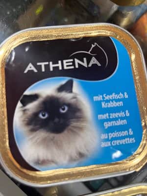 אתנה מזון משלים סופר פרמיום לחתול בטעם דגי ים ושרימפס 100 גרם